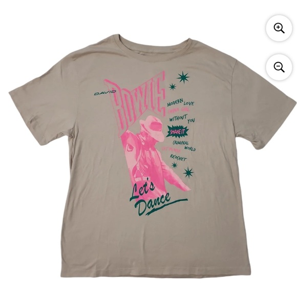 David Bowie Official Band Tee Vintage Lightweight Crewneck Short Sleeve Graphic - Picture 2 of 11